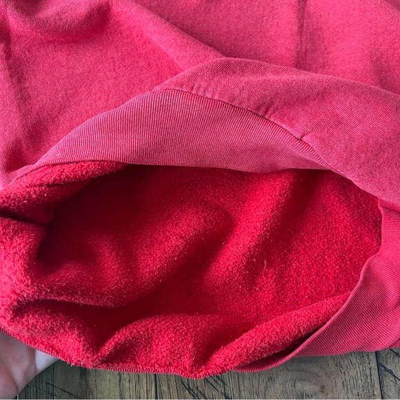 VTG BUM Equipment Sweatshirt 90’s Fruit of the Loom Made USA Unisex Size XL Red - Picture 11 of 11